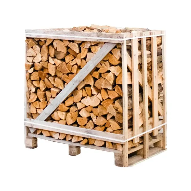 Halbe palette kammergetrocknetes gespalten Erle Brennholz 25cm