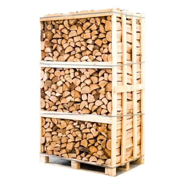 Palette kammergetrocknetes gespalten Eiche Brennholz 33cm